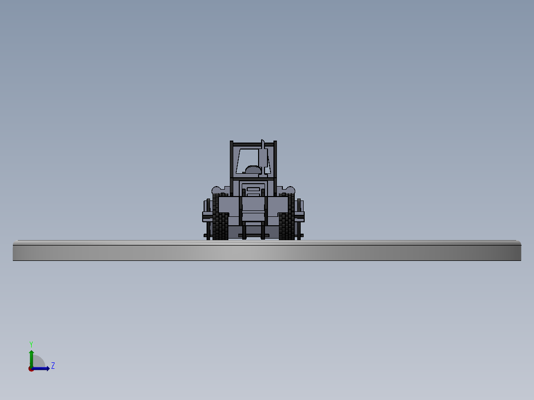 激光切割装载机立体拼装模型3D图纸 Solidworks2018 附多种格式左视图