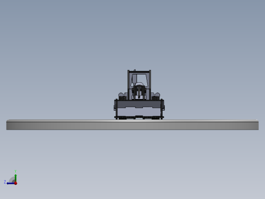激光切割装载机立体拼装模型3D图纸 Solidworks2018 附多种格式右视缩略图