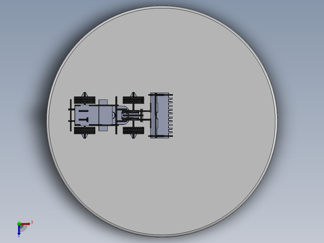 激光切割装载机立体拼装模型3D图纸 Solidworks2018 附多种格式俯视图