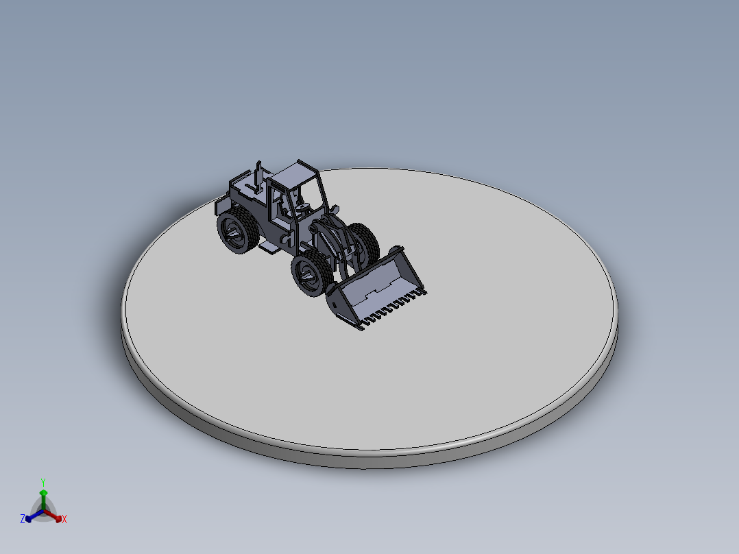 激光切割装载机立体拼装模型3D图纸 Solidworks2018 附多种格式正等轴测图