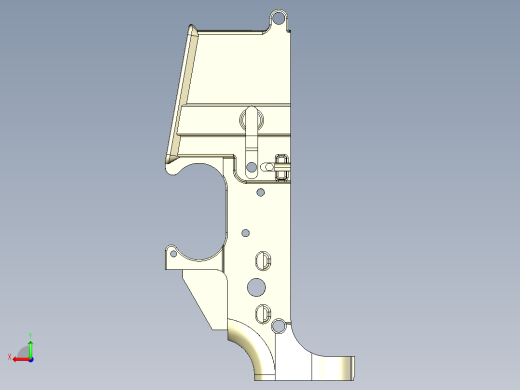 AR15下机匣3d模型后视缩略图