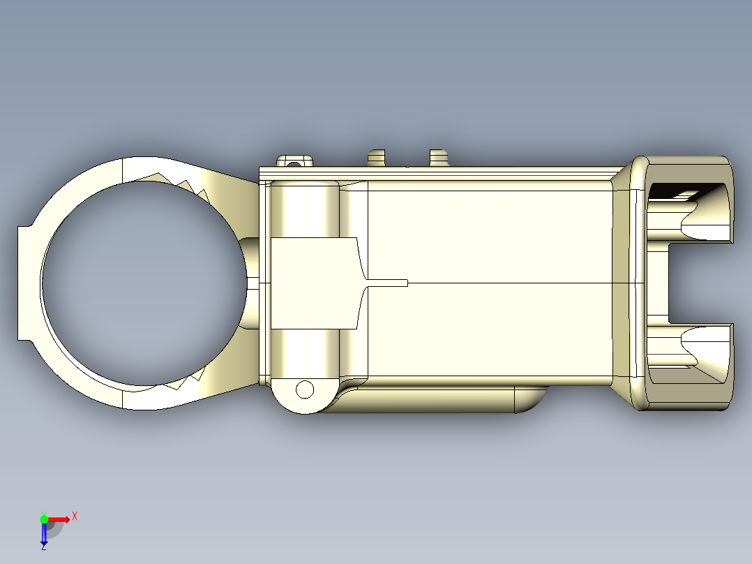 AR15下机匣3d模型俯视图