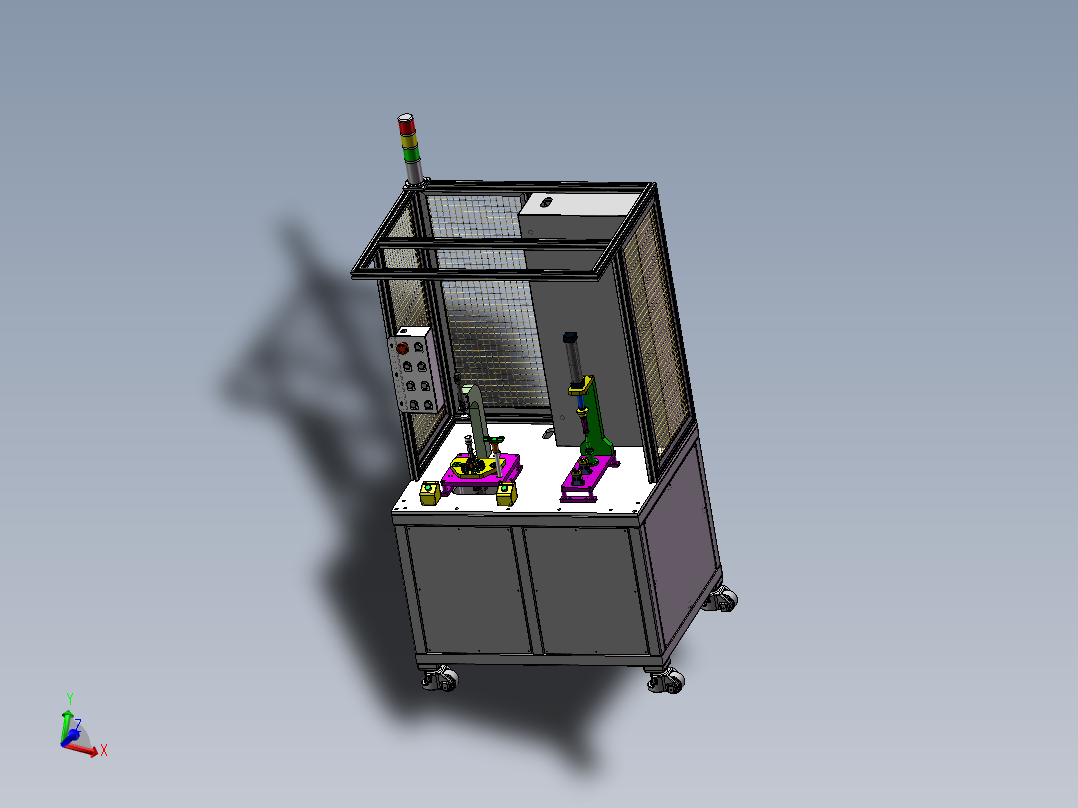 单工位装大小卡环