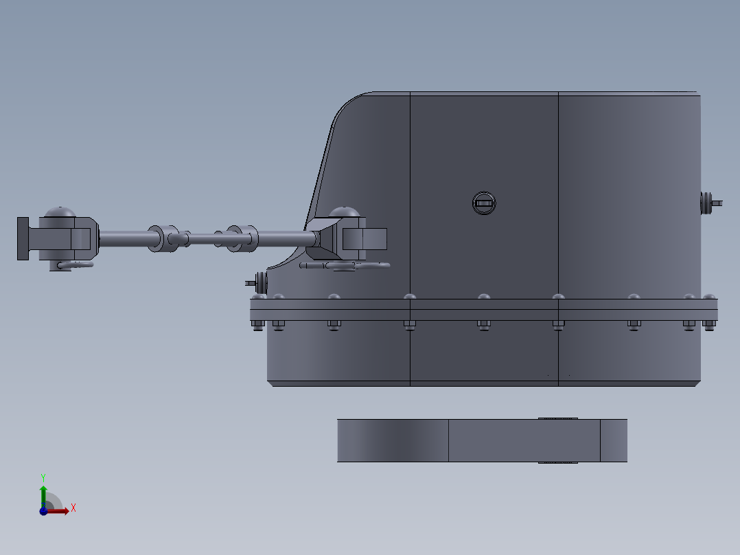 外露减速机前视图