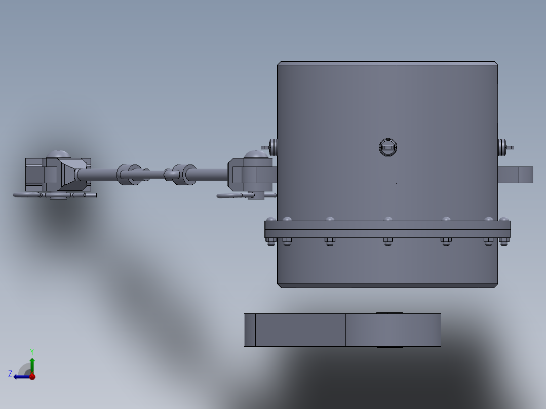 外露减速机右视图