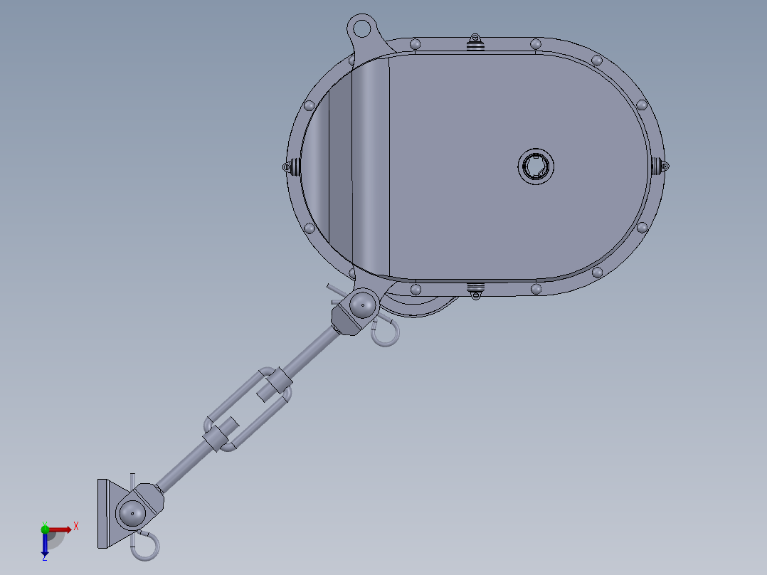 外露减速机俯视图