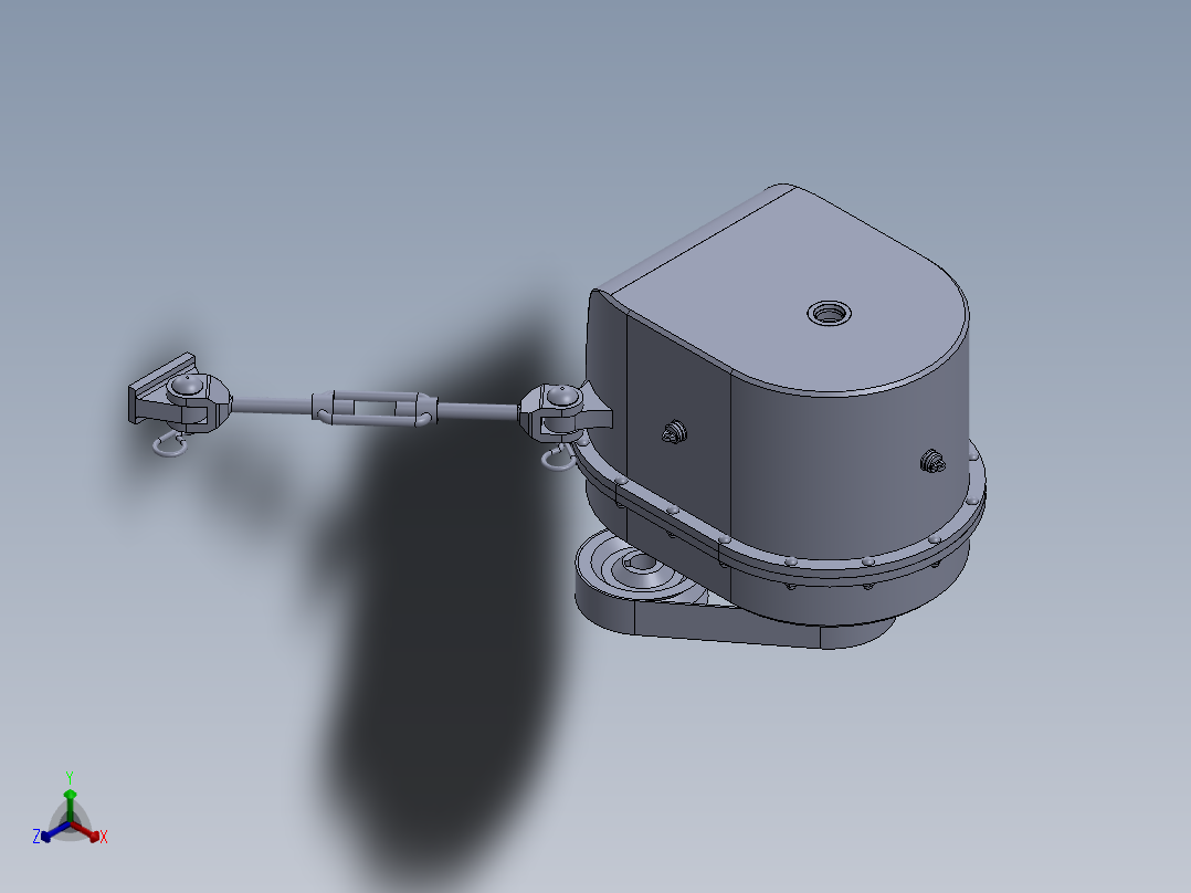 外露减速机正等轴测图