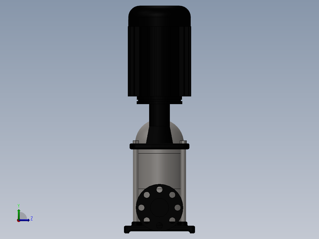 TSWA型卧式多级泵左视图