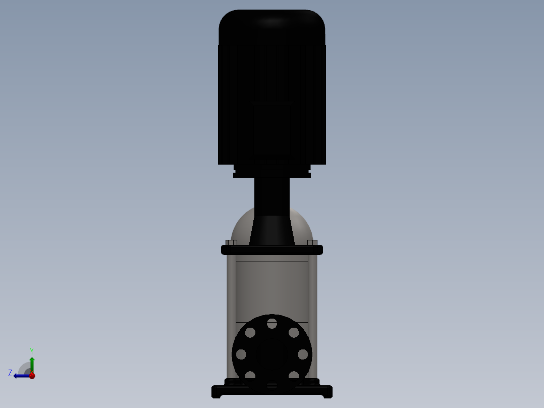 TSWA型卧式多级泵右视图