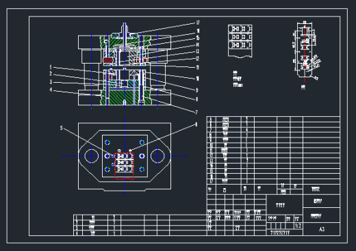 门栓五金拉扣复合模具设计缩略图