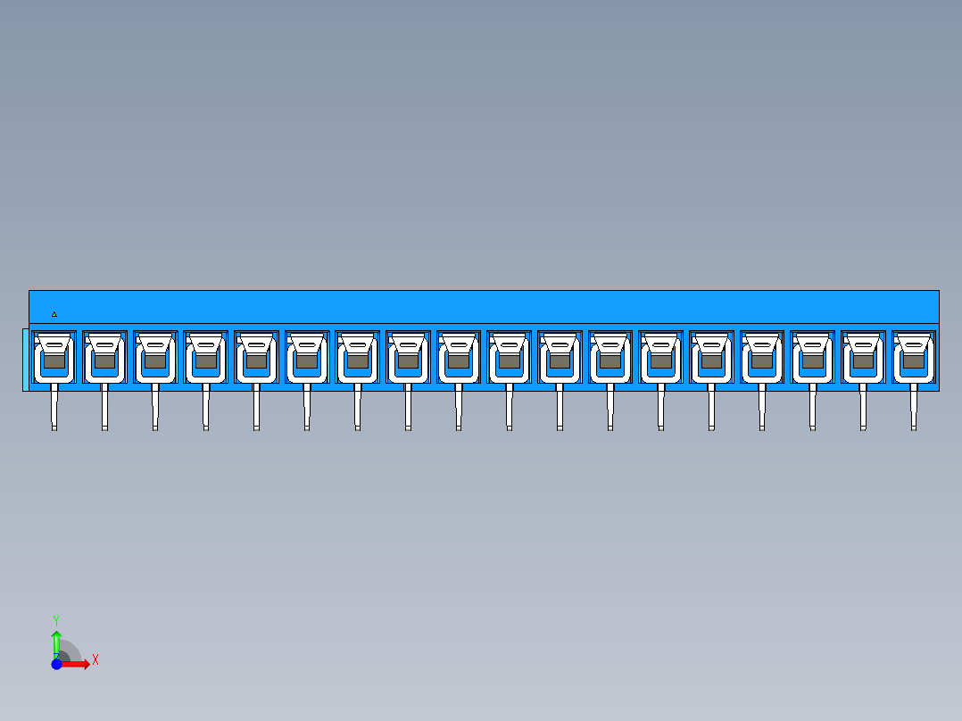DEGSON DG306 系列 5.0 接线端子-DG306-5.0-18P-12-00AH前视图