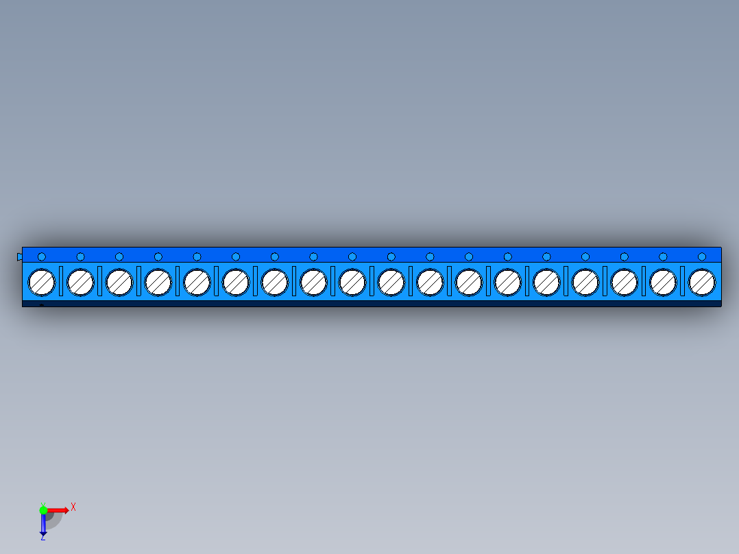 DEGSON DG306 系列 5.0 接线端子-DG306-5.0-18P-12-00AH俯视图