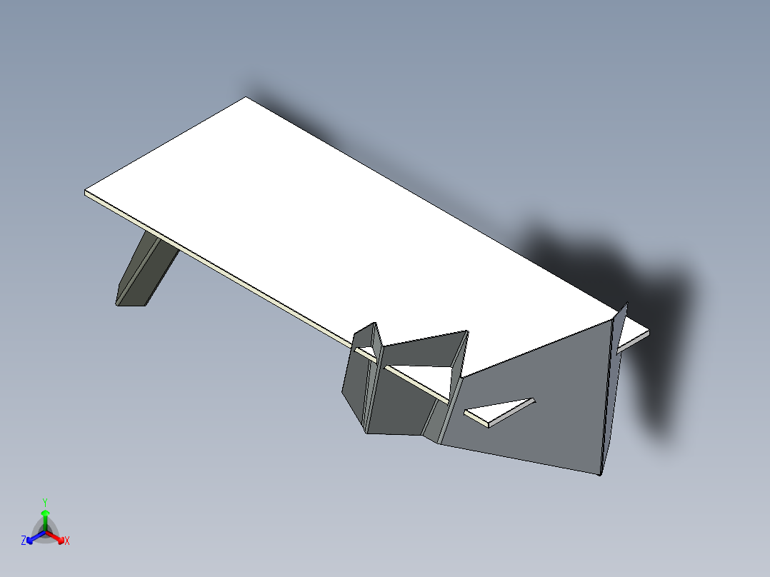 接待处-金属板和玻璃