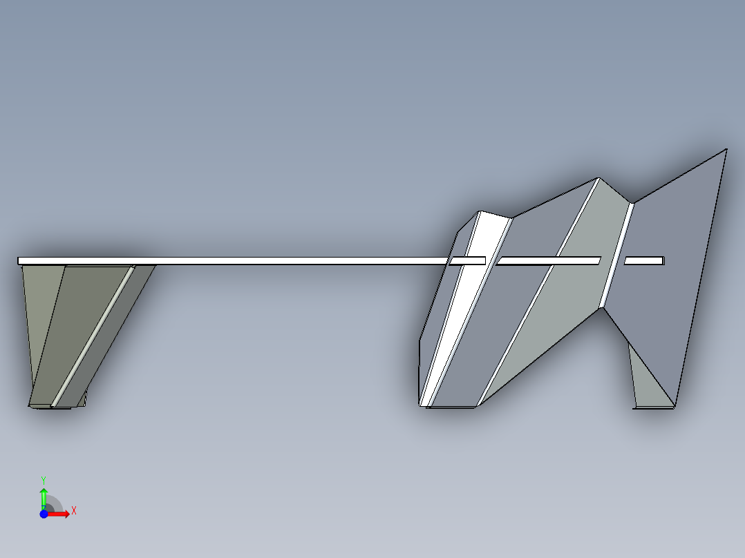 接待处-金属板和玻璃前视图