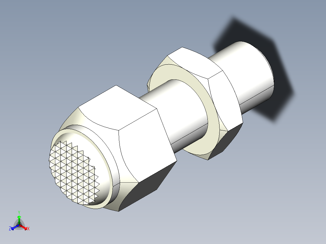 定位配件2274-3D多系列多零件图纸模型主视图