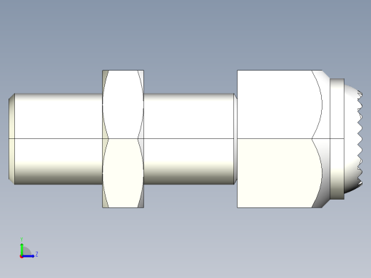 定位配件2274-3D多系列多零件图纸模型左视缩略图