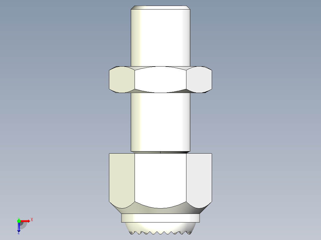 定位配件2274-3D多系列多零件图纸模型俯视图