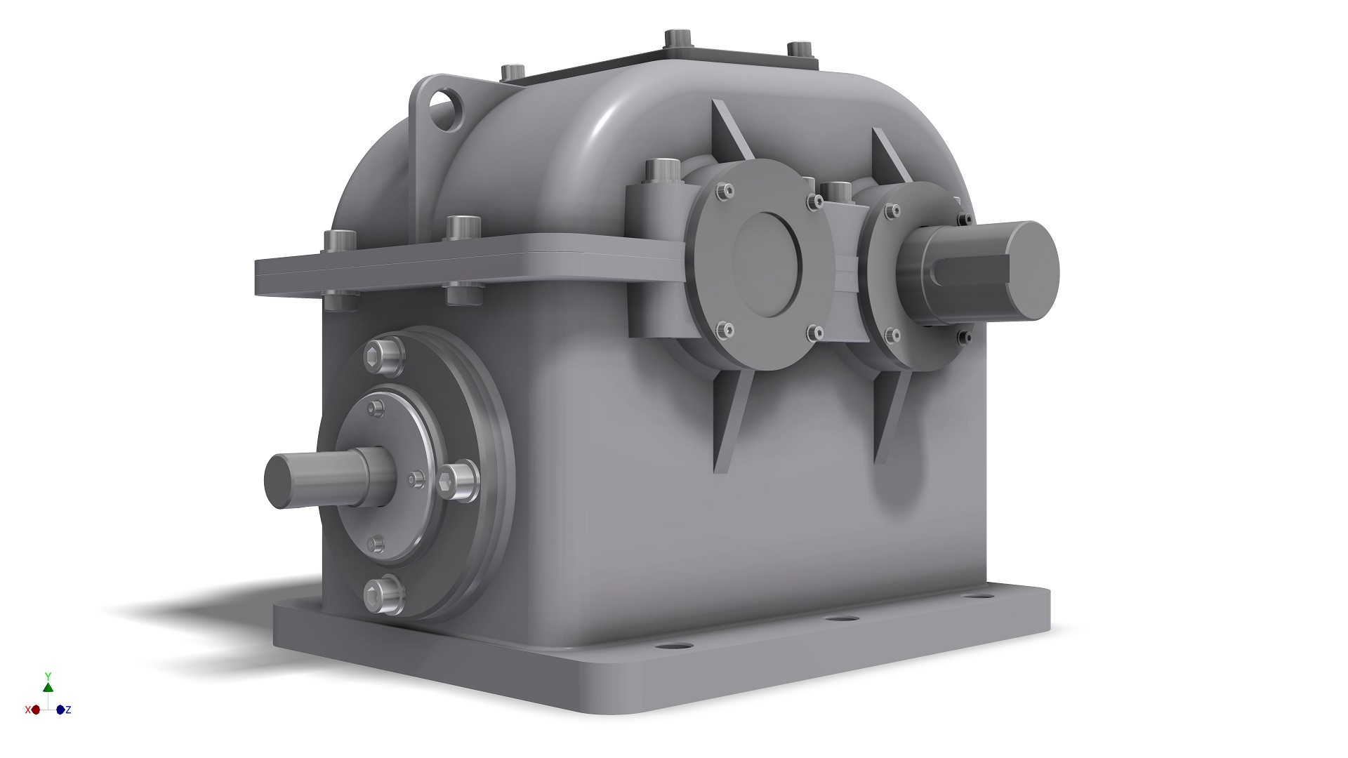 复杂的涡轮减速器