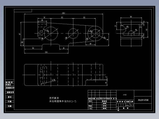 831001后托架加工工艺及钻三杠孔夹具设计【方案2】