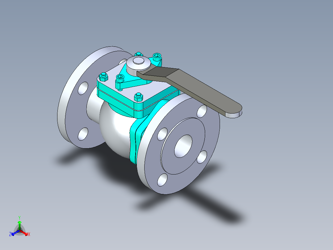 管道手动球阀-水管开关阀-手动阀门法兰连接球阀[32]