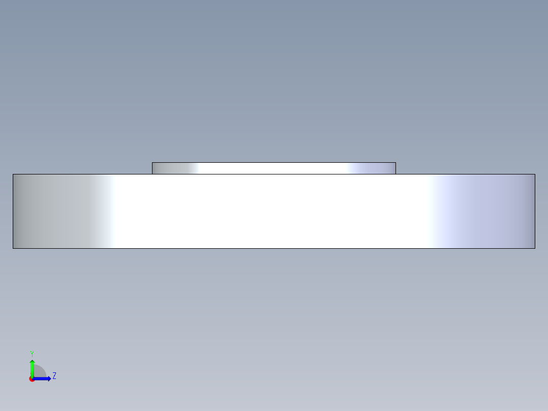 聚氯乙烯配件25-Sch80_Blind Flange_853-015_1.5in左视图