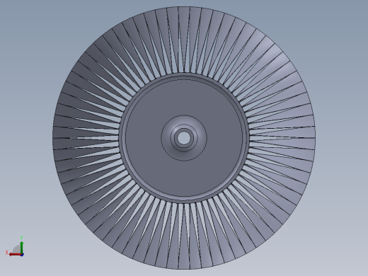 涡轮叶盘（叶盘）---模型格式为 sw后视缩略图