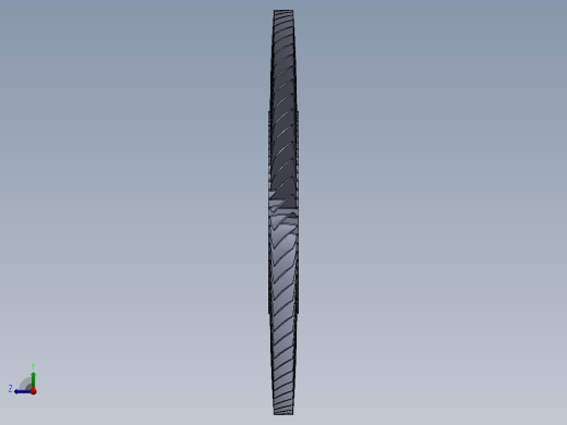 涡轮叶盘（叶盘）---模型格式为 sw右视缩略图
