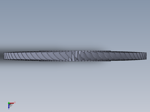 涡轮叶盘（叶盘）---模型格式为 sw俯视缩略图