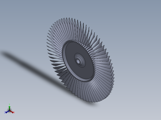 涡轮叶盘（叶盘）---模型格式为 sw正等轴测缩略图