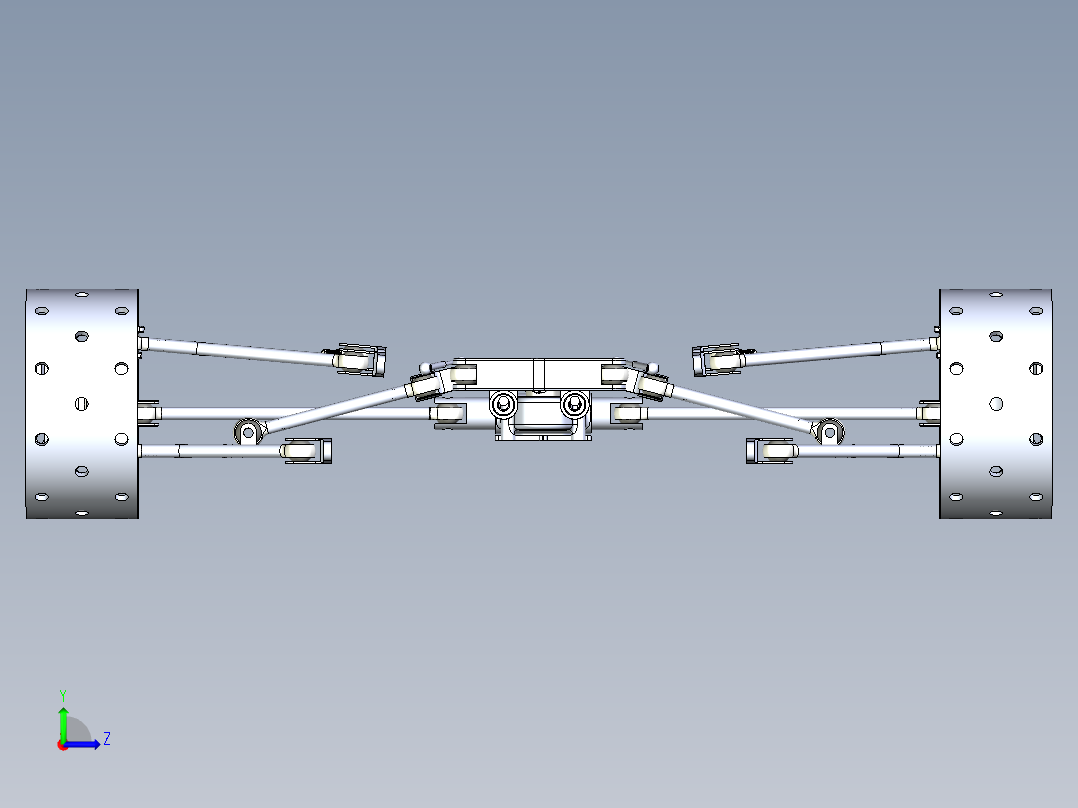 前推杆悬架设计左视图