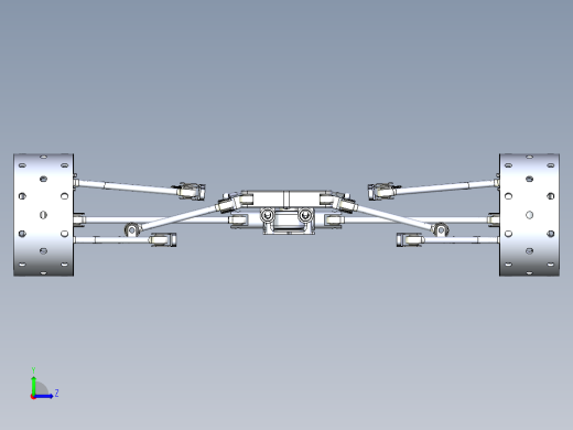 前推杆悬架设计左视缩略图