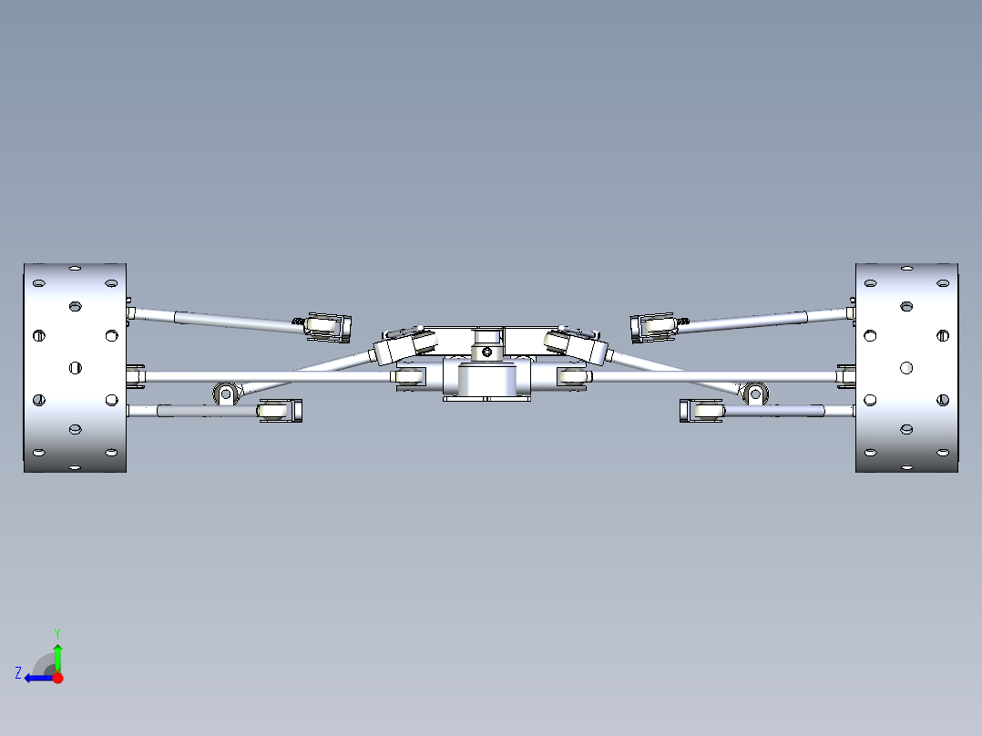 前推杆悬架设计右视图
