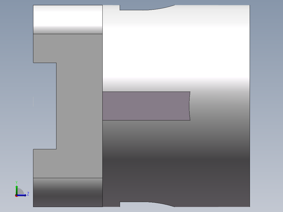 简单零件左视图