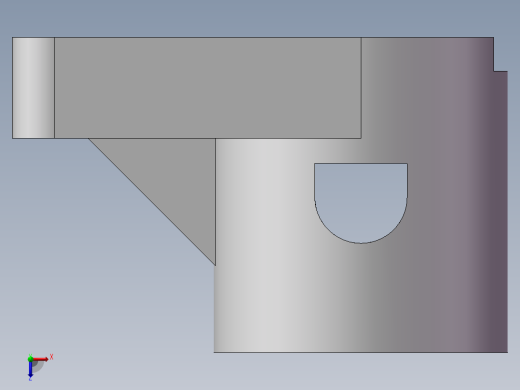 简单零件俯视缩略图