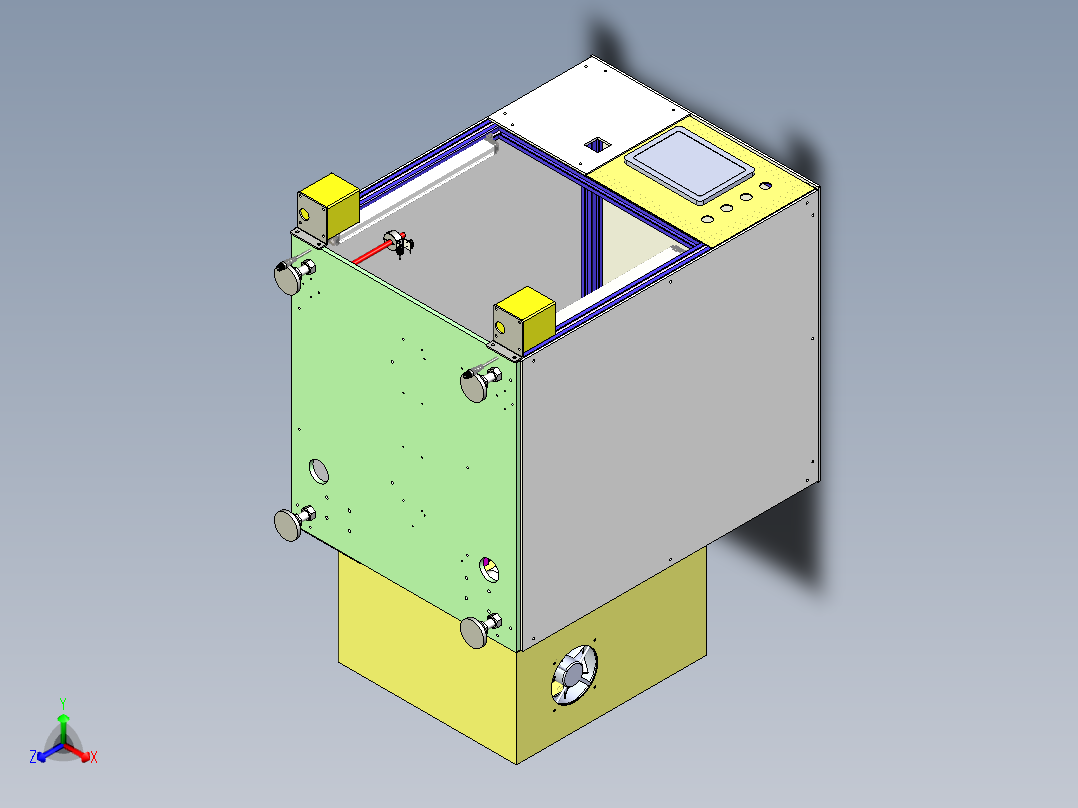 自动锁螺丝机（真空吸取螺丝上料）正等轴测图