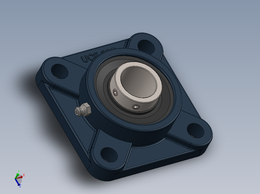 UCF205轴承块主视图