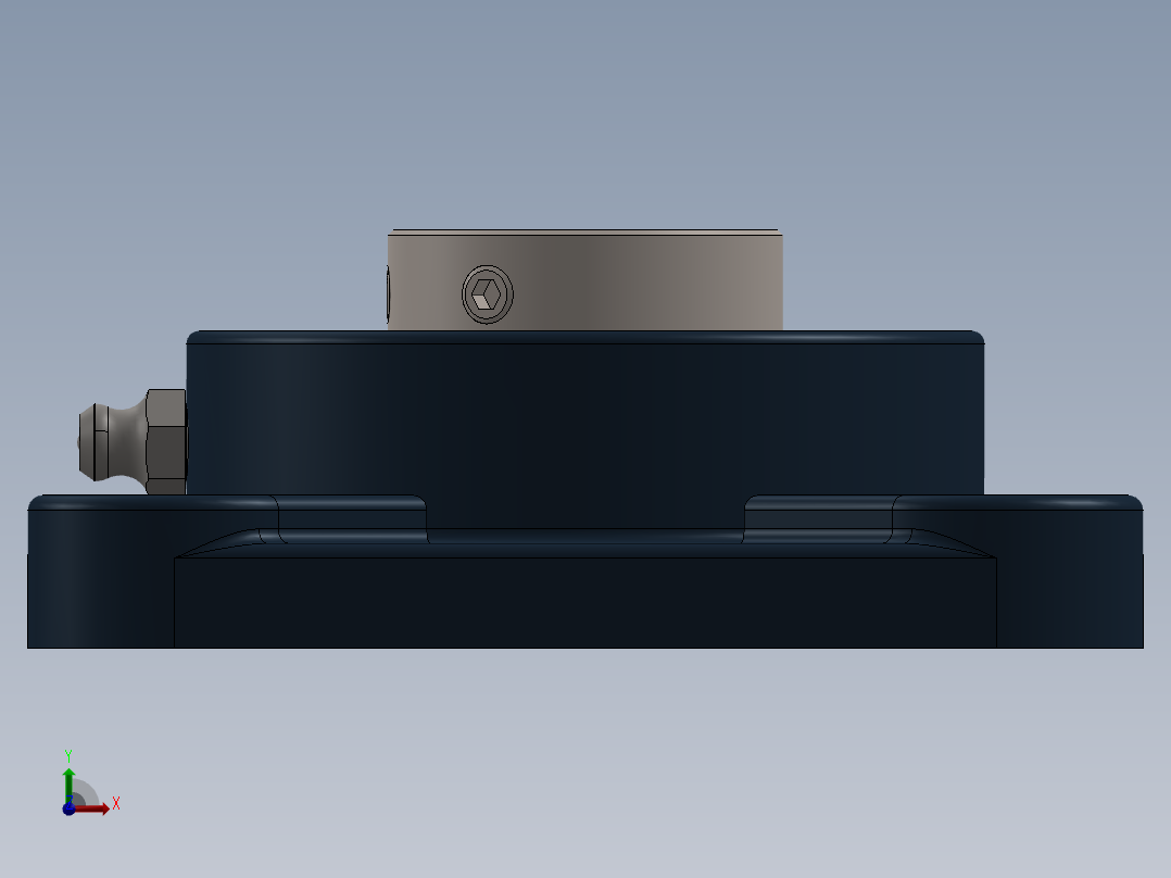 UCF205轴承块前视图