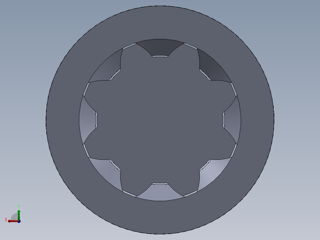 轴和轮毂连接器后视图