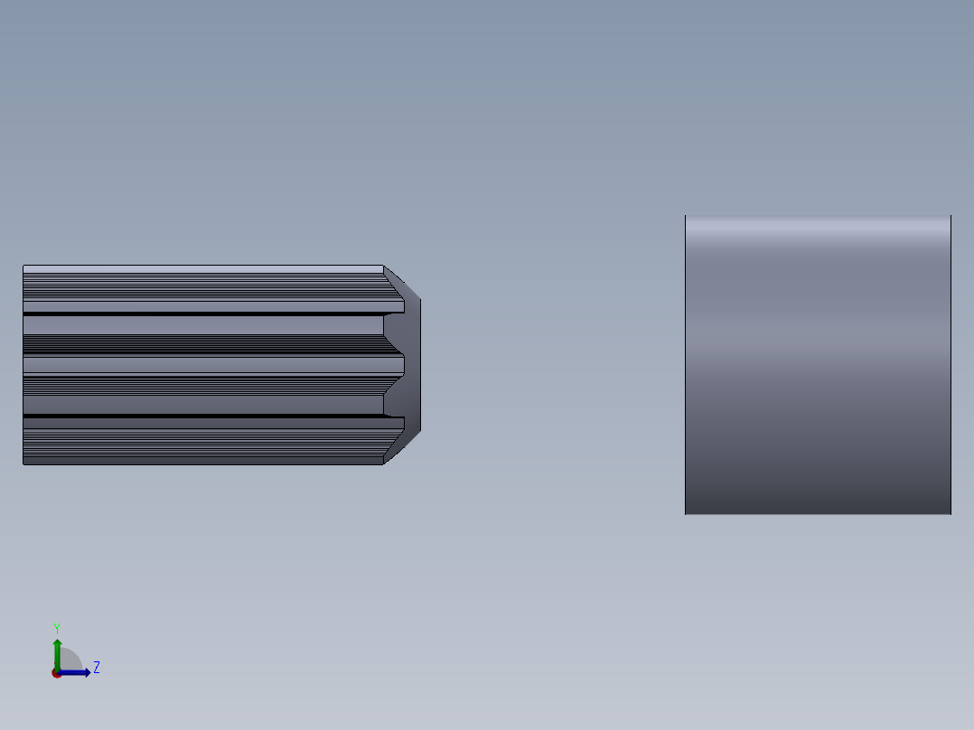 轴和轮毂连接器左视图