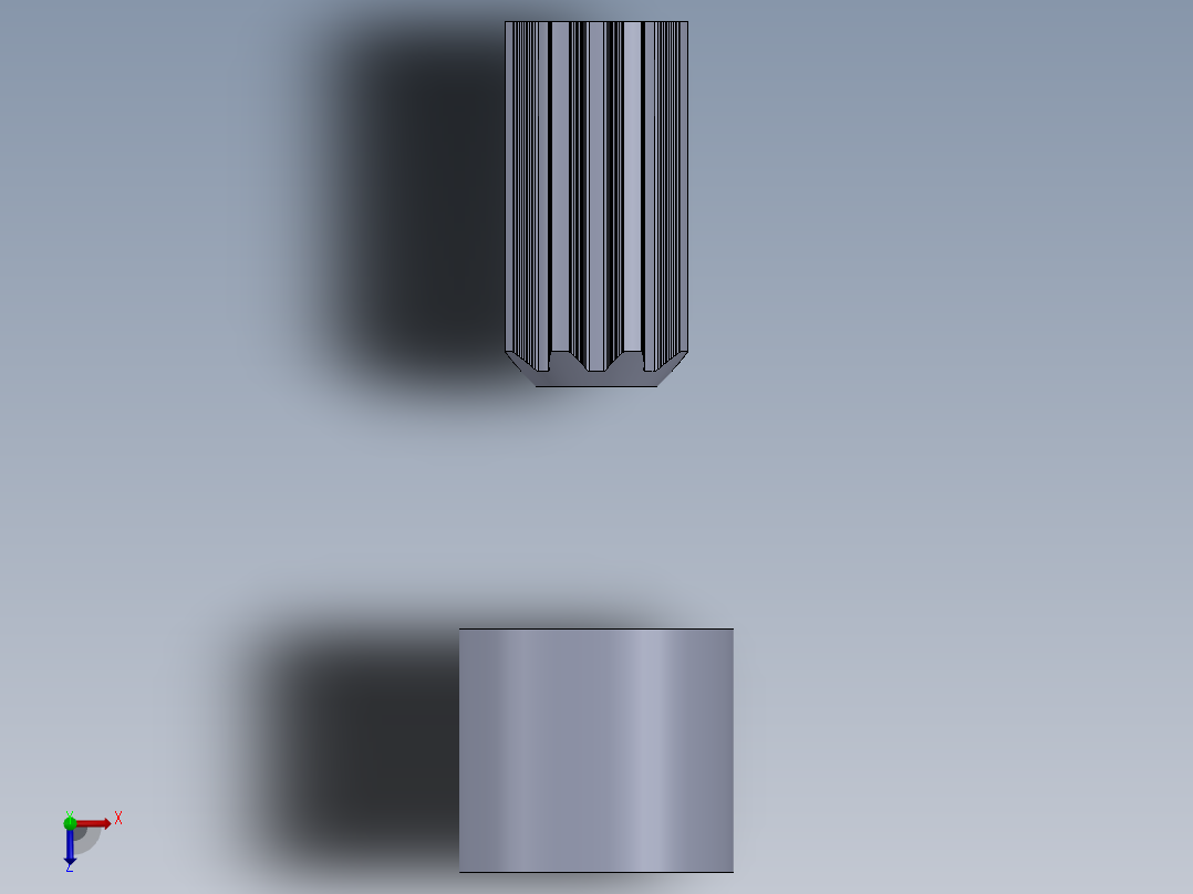 轴和轮毂连接器俯视图