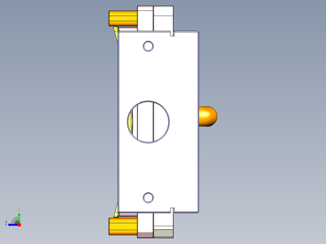 音响后盖铣内腔治具模型+CAD右视图