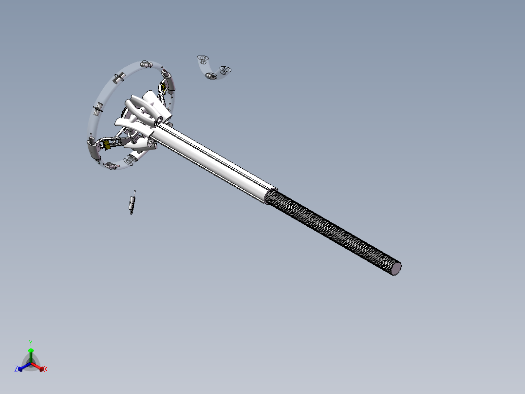 改装方向盘正等轴测图
