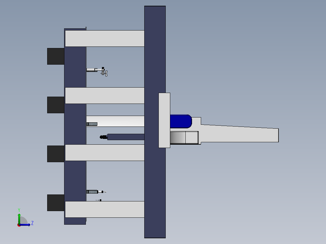 爱德华三坐标测量机左视图