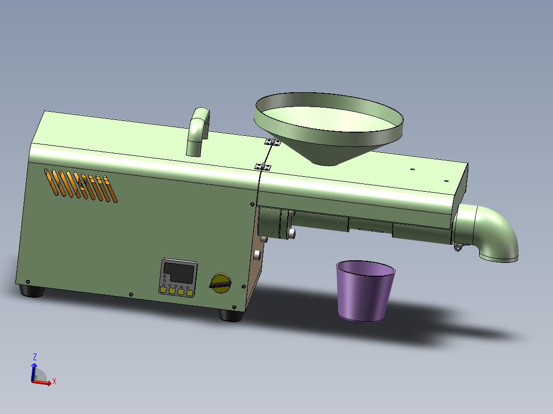家用小型榨油机三维SW模型==1211547