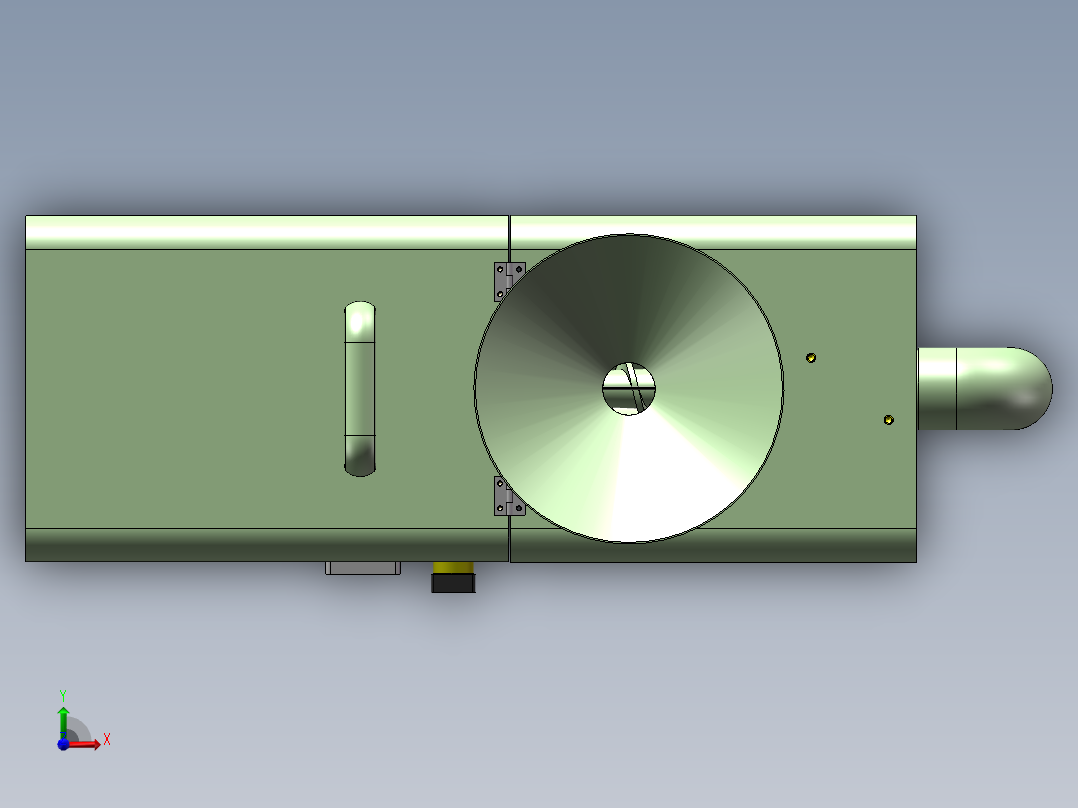 家用小型榨油机三维SW模型前视图