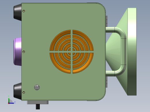家用小型榨油机三维SW模型左视缩略图