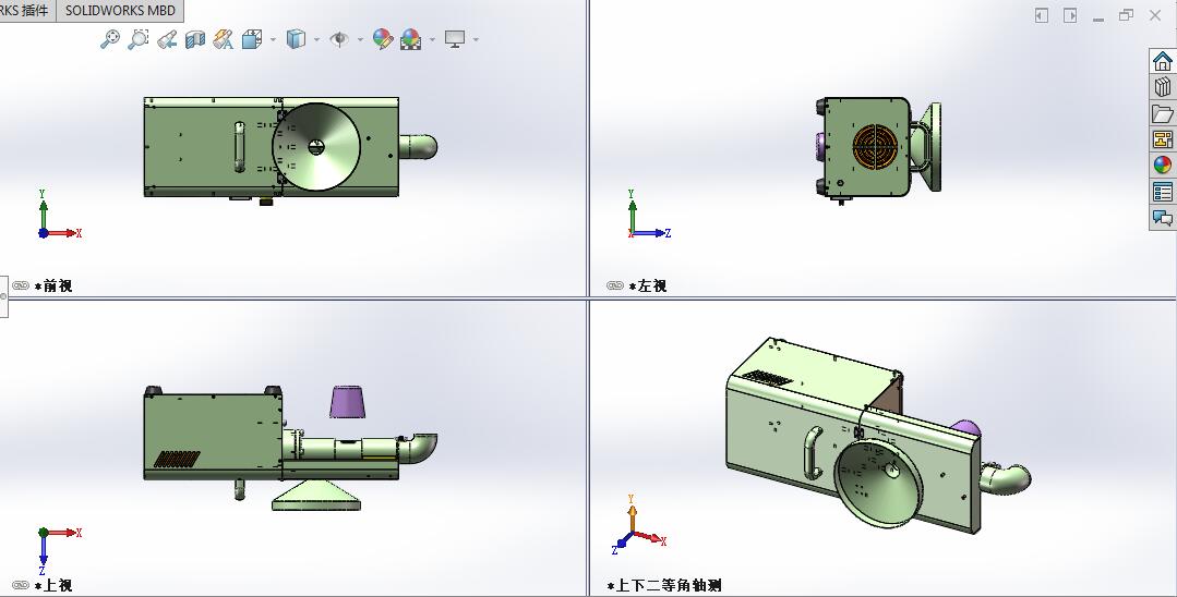 家用小型榨油机三维SW模型