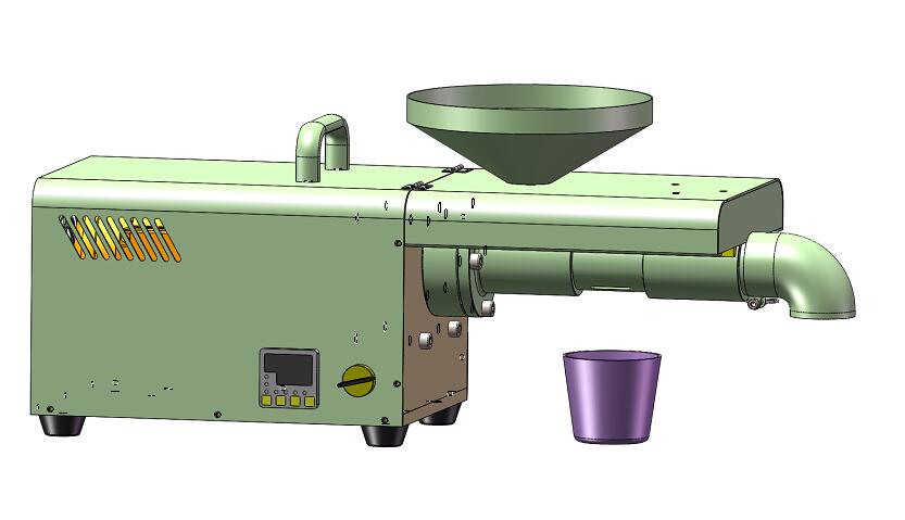 家用小型榨油机三维SW模型