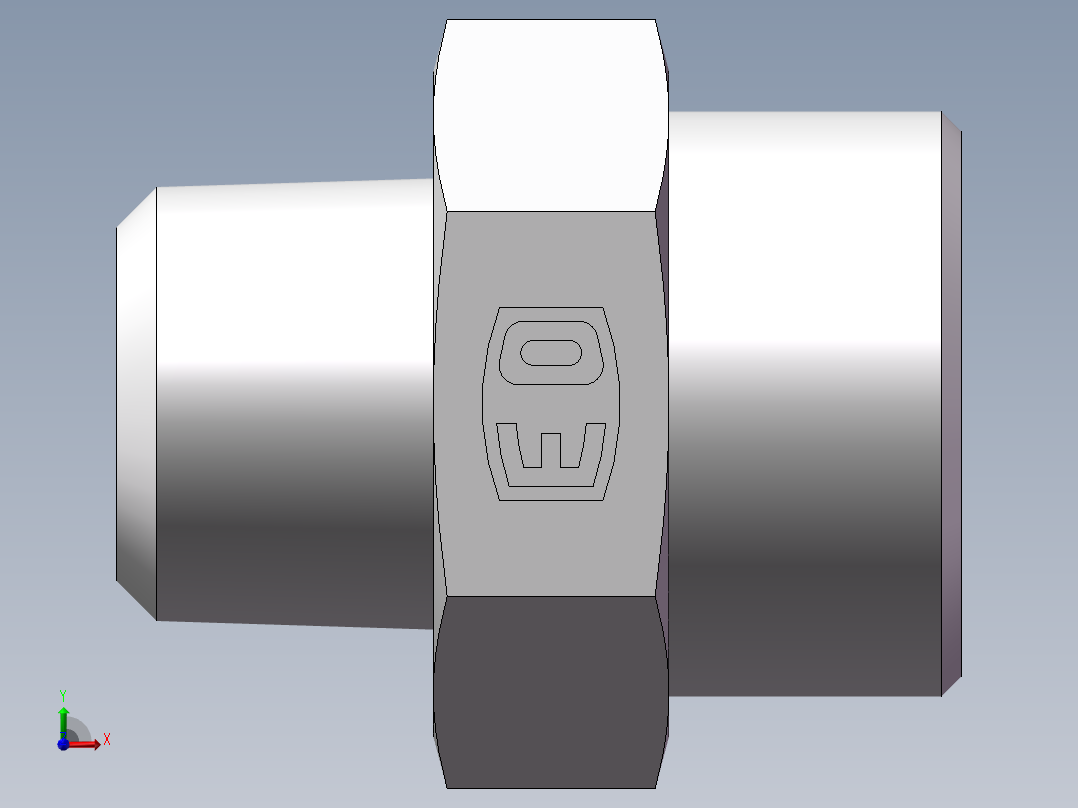 美制锥螺纹、1DN-36-12前视图