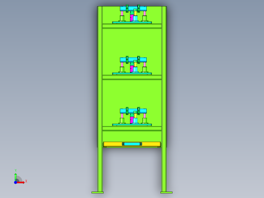 缓冲架模型设计图前视缩略图